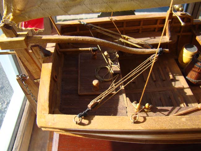 A highly detailed 1:16 scale model of an early 19th century British gunboat — image 6